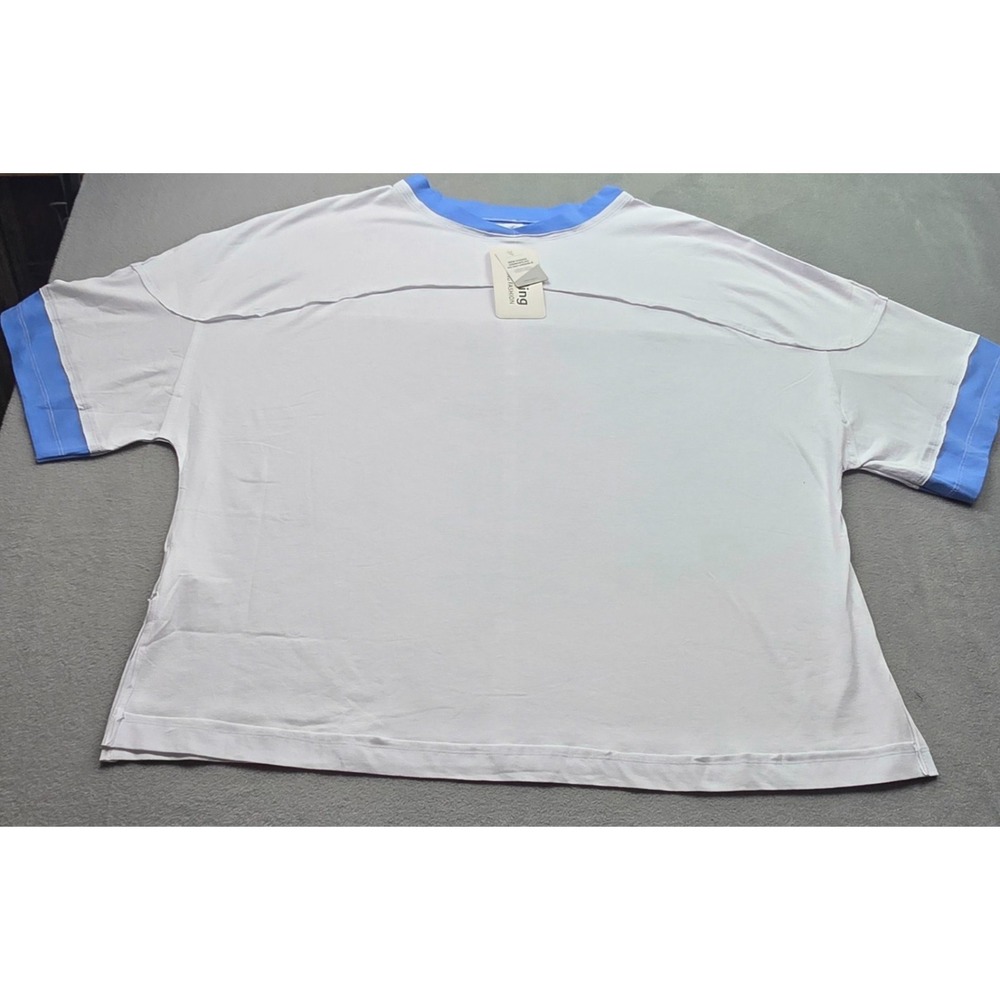 Songling New Trend Mens Pullover Shirt XL White‎ Blue NWT